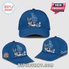 Blue baseball cap with Bugs Bunny, LA logo, Nike swoosh, & Looney Tunes tag; cartoon style!