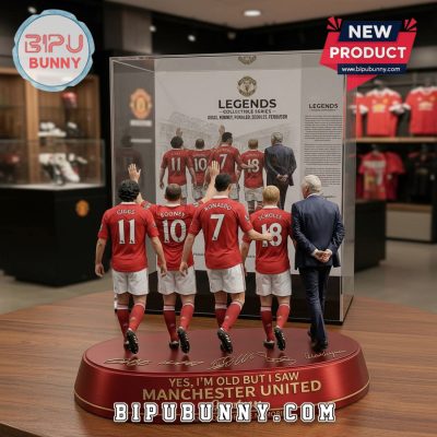Manchester United Legends Figurine, Limited Edition Collectible Sculpture