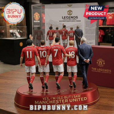 Manchester United Legends Figurine, Limited Edition Collectible Sculpture