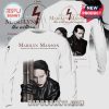 White long sleeve tee with Marilyn Manson graphics! 'Celebrating 30 Years of Antichrist Superstar' text in maroon!