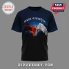 Blue tee, Mark Slaughter text, wings and sword graphic, red, white!