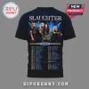 Black tee with 2026 Slaughter tour dates, band photo. Retro design!