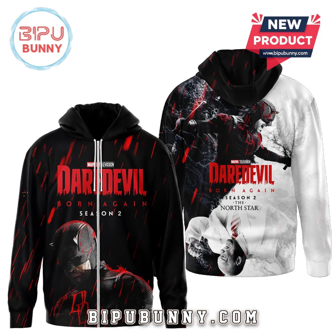 Marvel Daredevil Born Again Season 2 Kingpin Graphic Premium 3D T-Shirt Marvel Daredevil Born Again Season 2 Kingpin Graphic Premium 3D T-Shirt