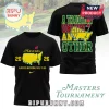 Black tee, Masters, 2026, Augusta design! Yellow, green, red text. Golf vibe.!