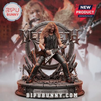 Megadeth Dave Mustaine Statue – Premium Limited Edition Resin Figurine