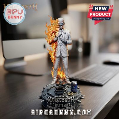 Megadeth Vic Rattlehead 3D Car Dashboard Bobblehead Figurine