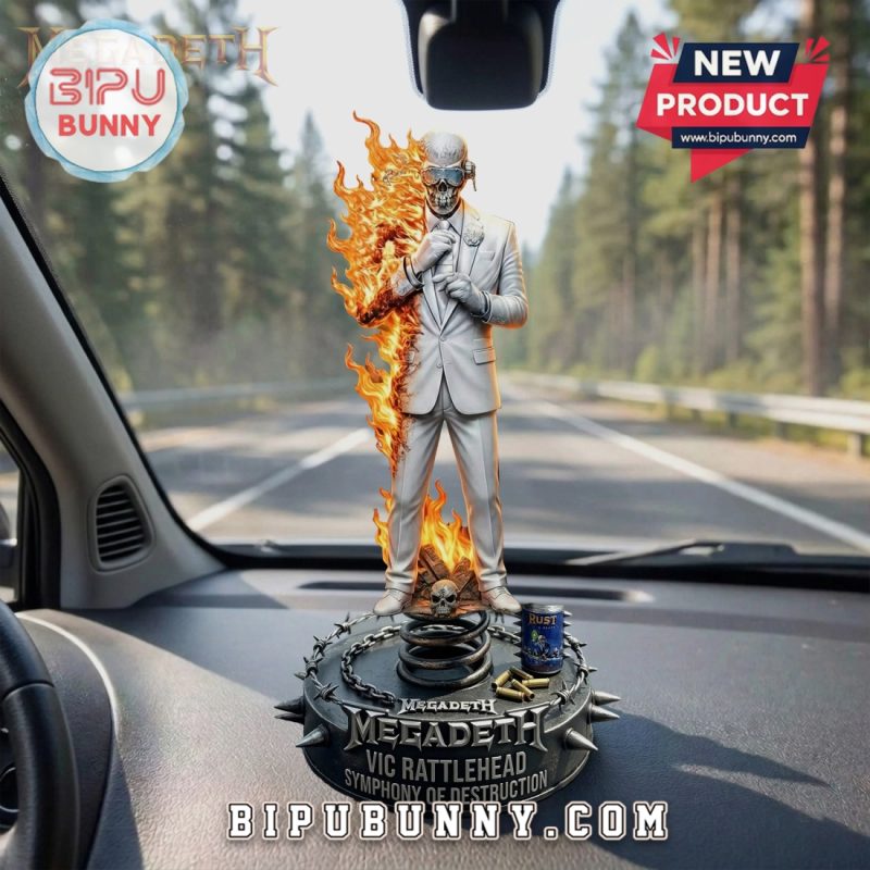 Megadeth Vic Rattlehead 3D Car Dashboard Bobblehead Figurine