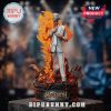 Megadeth Vic Rattlehead Figure Statue in a White Suit with Flames!