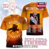 Melissa Etheridge tee, sunset orange, black raven, tour dates. Music merch!