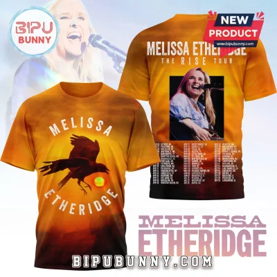 Melissa Etheridge The Rise Tour Crow Sunset Graphic 3D T-Shirt