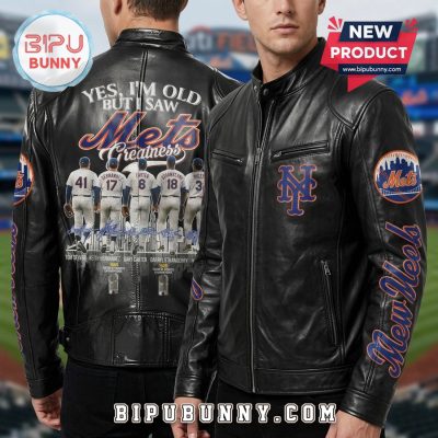 Mets Greatness Leather Jacket – New York Baseball Team Fan Apparel