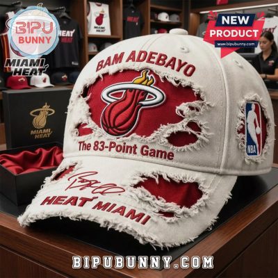 Miami Heat Bam Adebayo 83-Point Game Distressed NBA Signature Hat