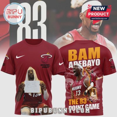 Miami Heat Bam Adebayo 83 Point Game Graphic Tee T-Shirt