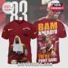 Miami Heat Bam Adebayo 83 point game shirt featuring images of the player and team logo.!