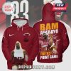 Maroon Miami Heat hoodie with Bam Adebayo design and the number 83.!