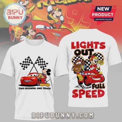 Mickey Mouse Cars Racing 3D Premium Graphic T-Shirt