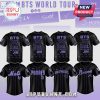 Black baseball jersey with BTS member names in purple, including Mets, Padres, Brewers, and Braves versions!