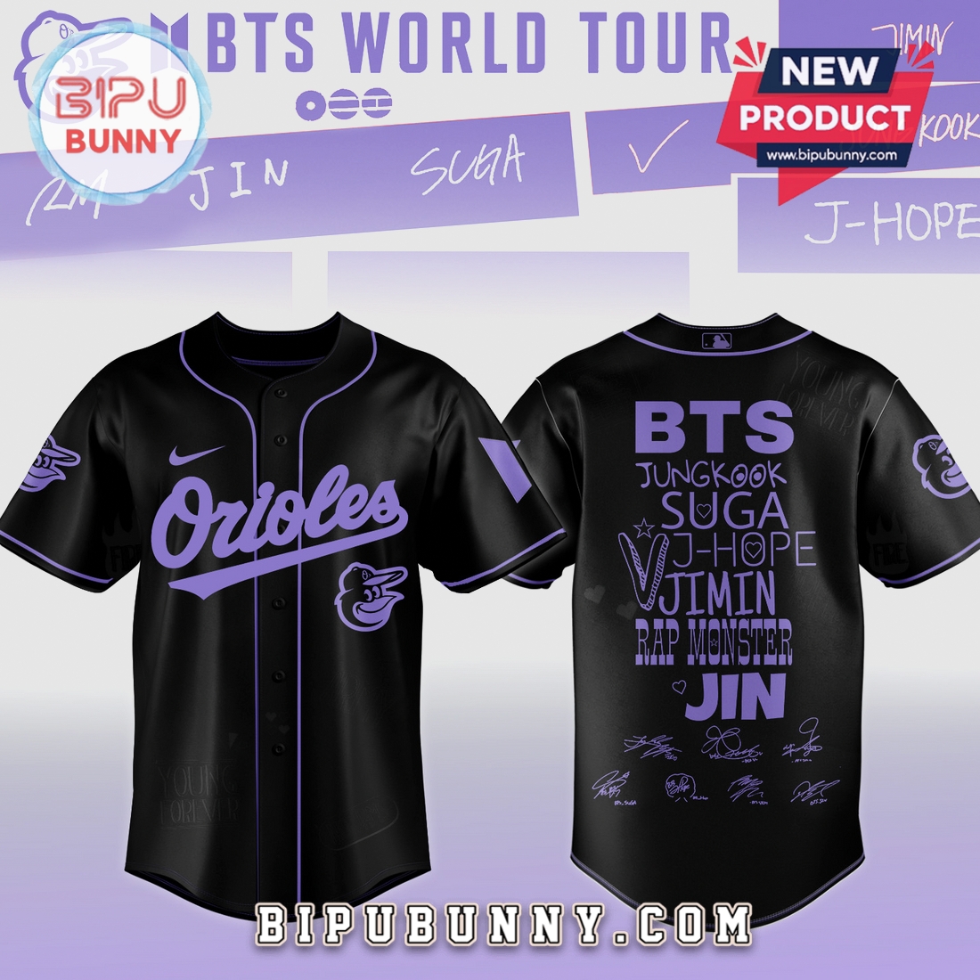 MLB BTS World Tour All Team Jersey Limited Edition Baseball Jersey MLB BTS World Tour All Team Jersey Limited Edition Baseball Jersey