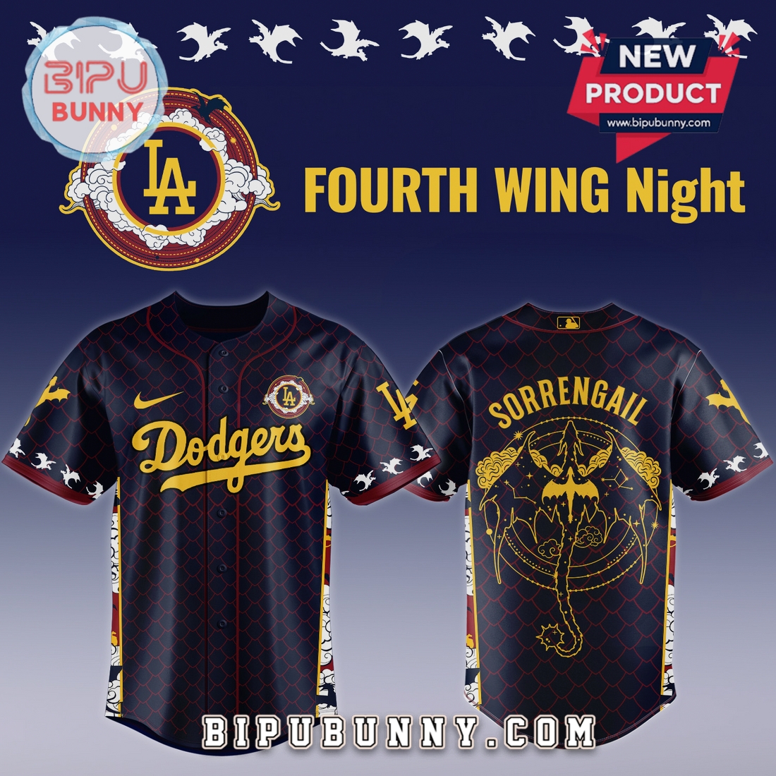 MLB Fourth Wing Baseball Jersey – All Teams Sorrengail Edition MLB Fourth Wing Baseball Jersey – All Teams Sorrengail Edition