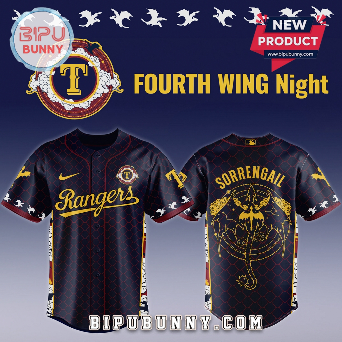 MLB Fourth Wing Baseball Jersey – All Teams Sorrengail Edition MLB Fourth Wing Baseball Jersey – All Teams Sorrengail Edition