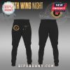 Black pants with scale pattern, 'LA' logo, and dragon wings. Bipubunny North Wing Night graphic.!