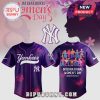 International Women's Day Yankees baseball jersey. The back says 'Inspire Inclusion'.!
