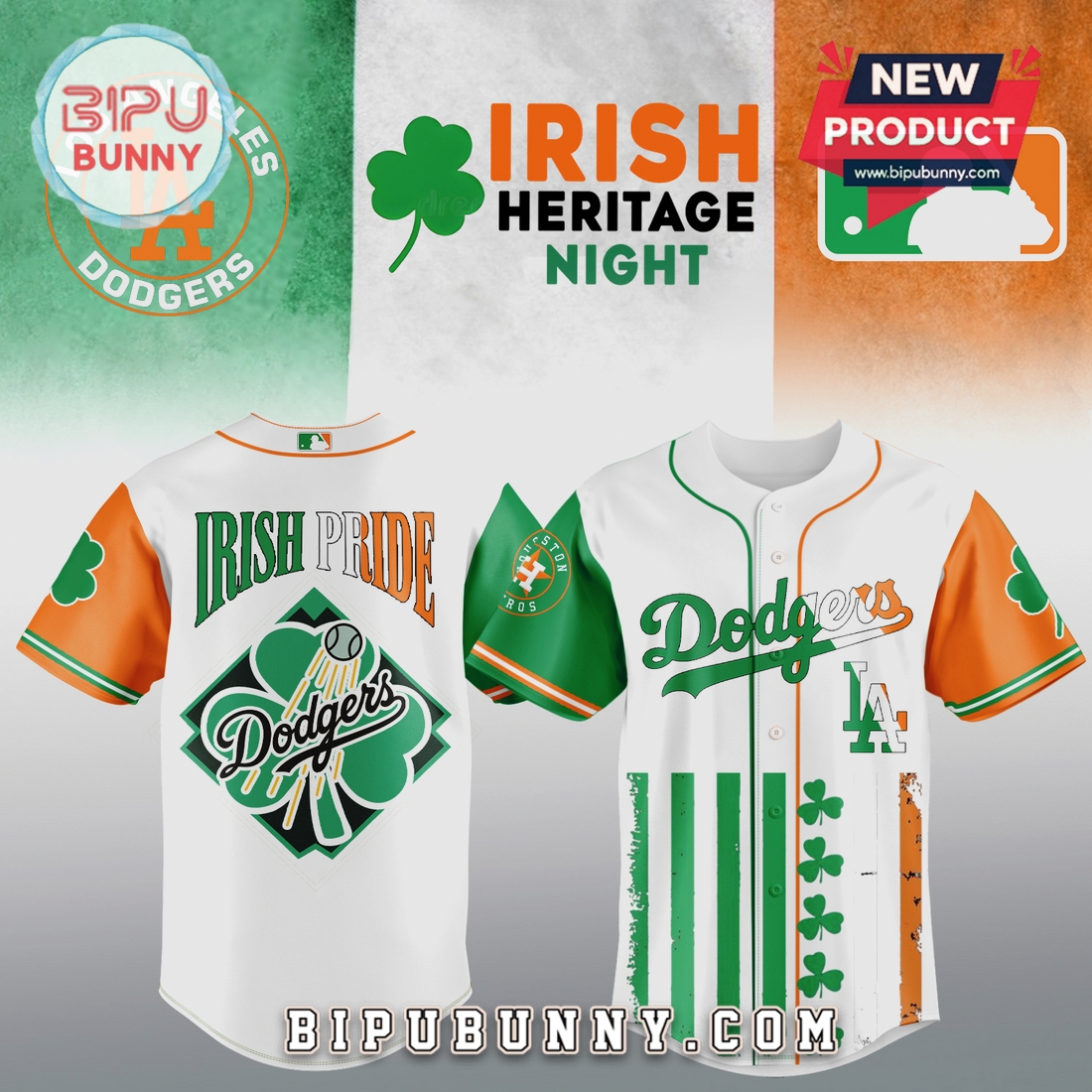 MLB Irish Heritage St. Patrick’s Day Edition Baseball Jersey MLB Irish Heritage St. Patrick’s Day Edition Baseball Jersey