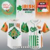 Irish Heritage design baseball jersey: green, orange, white, clovers, text 'IRISH PRIDE', 'Orioles'.!