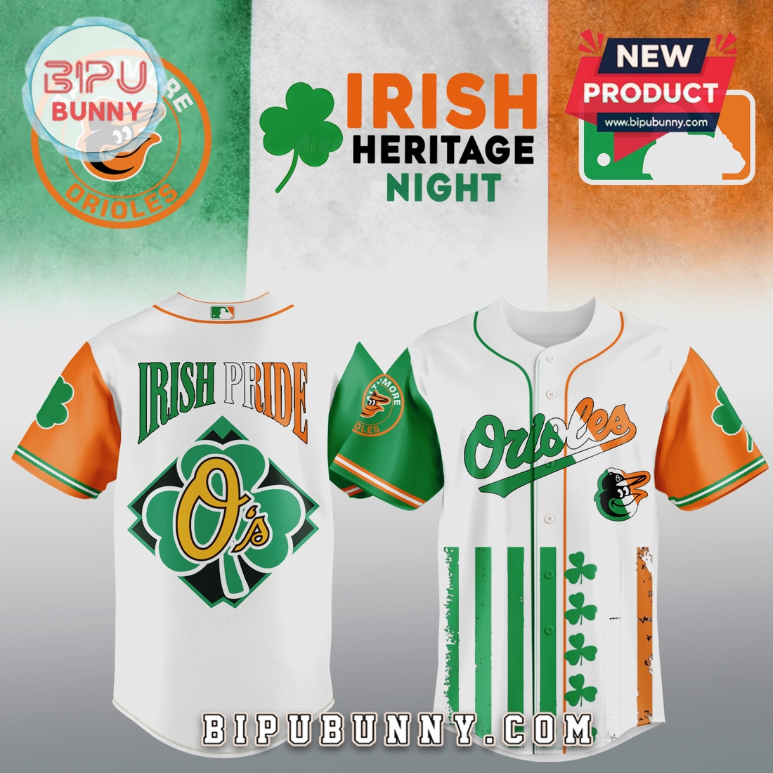 MLB Irish Heritage St. Patrick’s Day Edition Baseball Jersey MLB Irish Heritage St. Patrick’s Day Edition Baseball Jersey