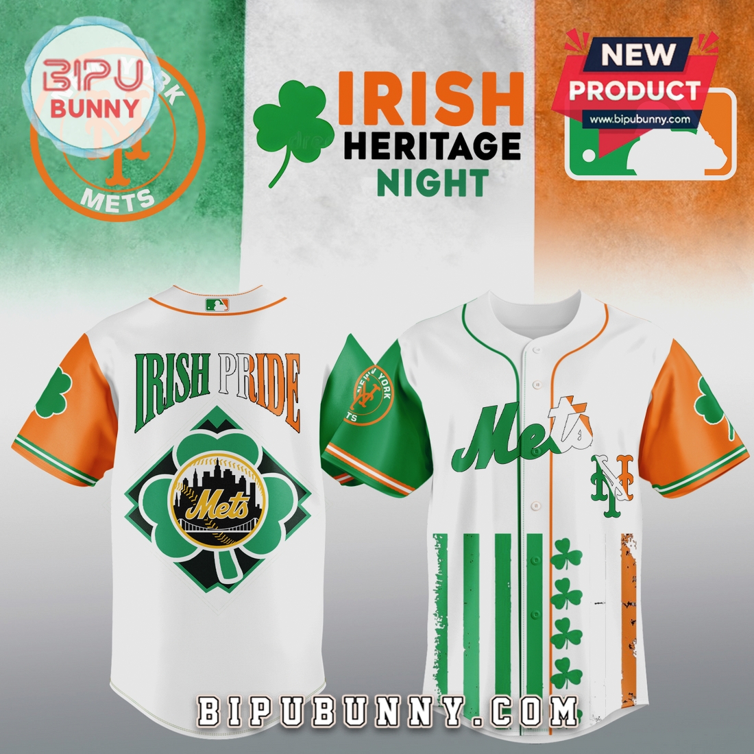 MLB Irish Heritage St. Patrick’s Day Edition Baseball Jersey MLB Irish Heritage St. Patrick’s Day Edition Baseball Jersey