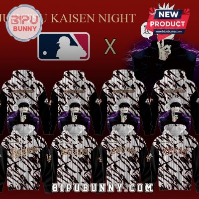 MLB Jujutsu Kaisen 2026 All Team Anime Graphic Pullover Hoodie