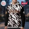 Yankees Jujutsu Kaisen Hoodie: Black, white, gold. 'Yankees' text. Anime print design!