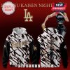Dodgers themed Jujutsu Kaisen hoodie featuring Maki Zenin!