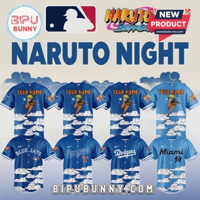 MLB Naruto Night Custom Name Baseball Jersey