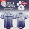 Customizable baseball jersey with Rockies theme, pet paw prints, and space for a pet's name.!