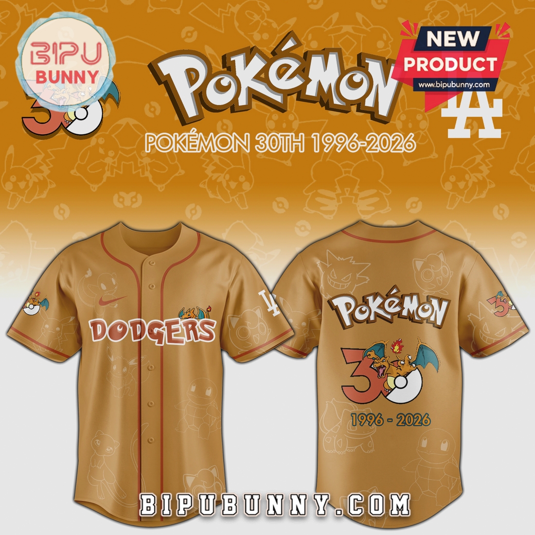 MLB Pokémon 30th Anniversary Charizard Limited Edition Baseball Jersey MLB Pokémon 30th Anniversary Charizard Limited Edition Baseball Jersey