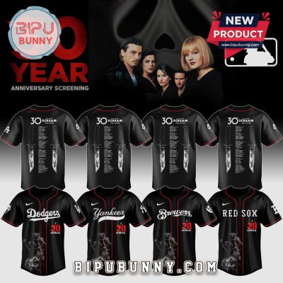 MLB Scream 30th Anniversary Kill Tour Baseball Jersey Limited Edition