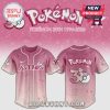 Pink baseball jersey featuring Pokemon, Astros, and 30th anniversary (1996-2026) designs.!