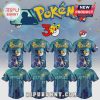 Several baseball jerseys featuring Pokémon designs and team logos like Dodgers, Cubs, Yankees, and Astros.!
