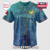 St. Louis Cardinals baseball jersey with Pikachu and various Pokemon designs.!