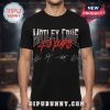 Black tee: Motley Crue 40 Years, white and red text, band signatures! Rock style!