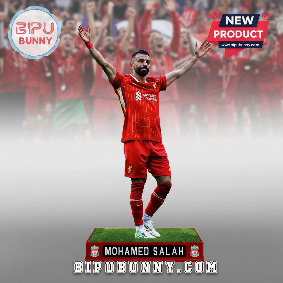 Mohamed Salah Liverpool FC Premium Soccer Player Figurine Mohamed Salah Liverpool FC Premium Soccer Player Figurine