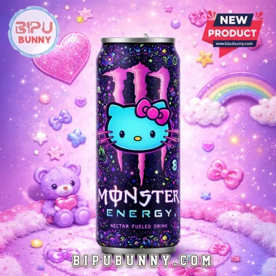 Monster Energy Hello Kitty Kawaii Pastel Galaxy Energy Drink Can