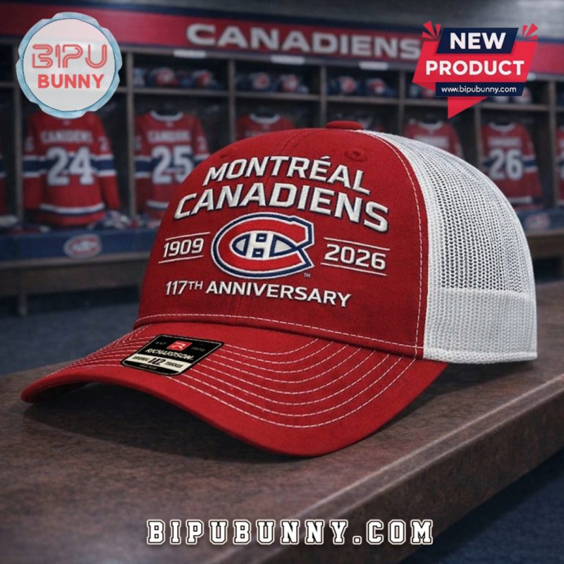 Montreal Canadiens 117th Anniversary 1909-2026 Trucker Hat Montreal Canadiens 117th Anniversary 1909-2026 Trucker Hat
