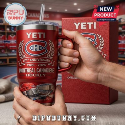 Montreal Canadiens 117th Anniversary Hockey Official Fan Edition Tumbler