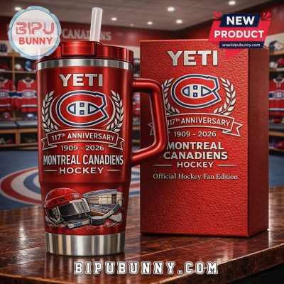 Montreal Canadiens 117th Anniversary Hockey Official Fan Edition Tumbler