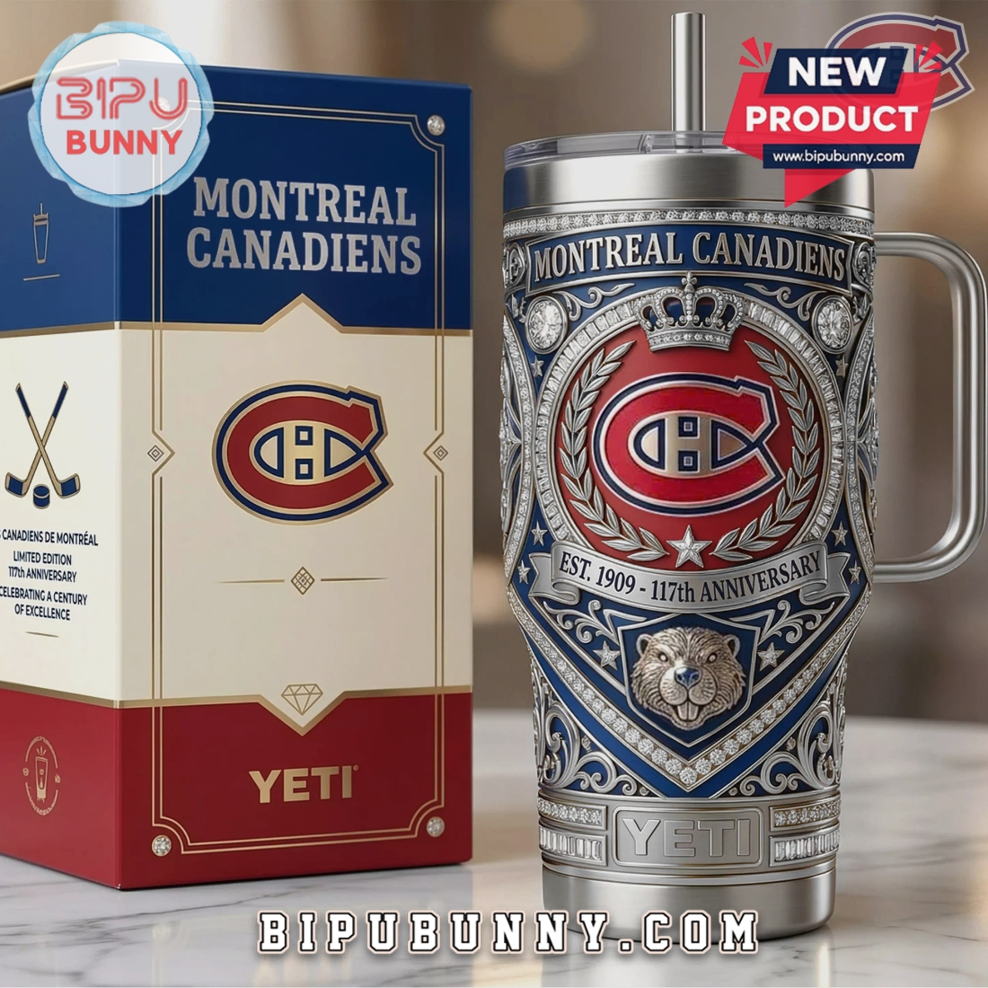 Montreal Canadiens 117th Anniversary Limited Edition Premium Tumbler Montreal Canadiens 117th Anniversary Limited Edition Premium Tumbler