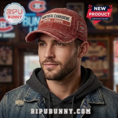 Montreal Canadiens 1909-2026 NHL Vintage Distressed Baseball Cap Montreal Canadiens 1909-2026 NHL Vintage Distressed Baseball Cap