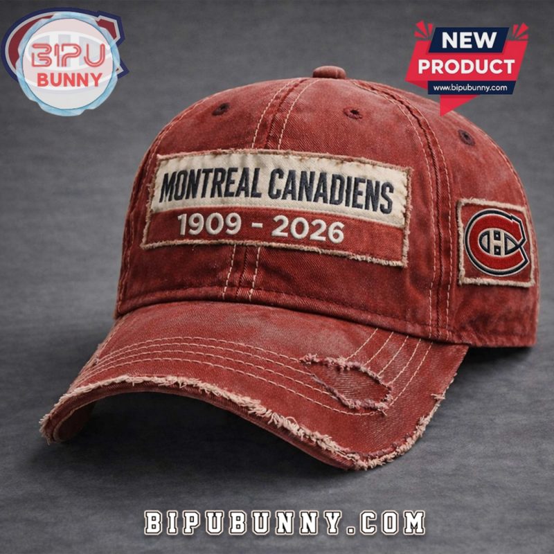 Montreal Canadiens 1909-2026 NHL Vintage Distressed Baseball Cap