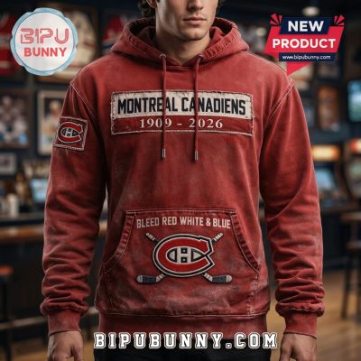 Montreal Canadiens 1909-2026 Vintage Hockey Team Premium Hoodie